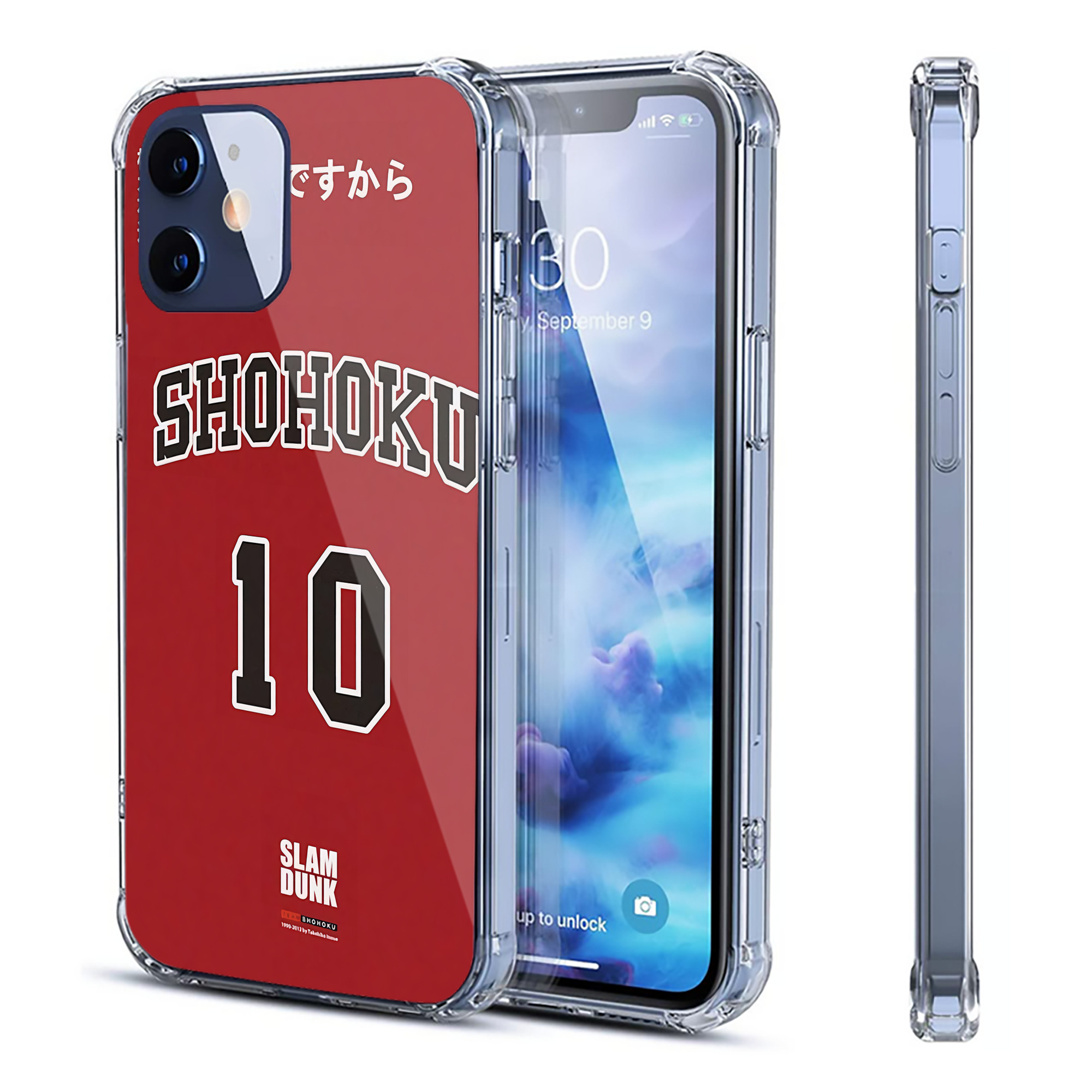 （画像用） SLAM DUNK／スラムダンク 【iPhone 12シリーズ対応】透明スマホケース（クリアソフトケース）